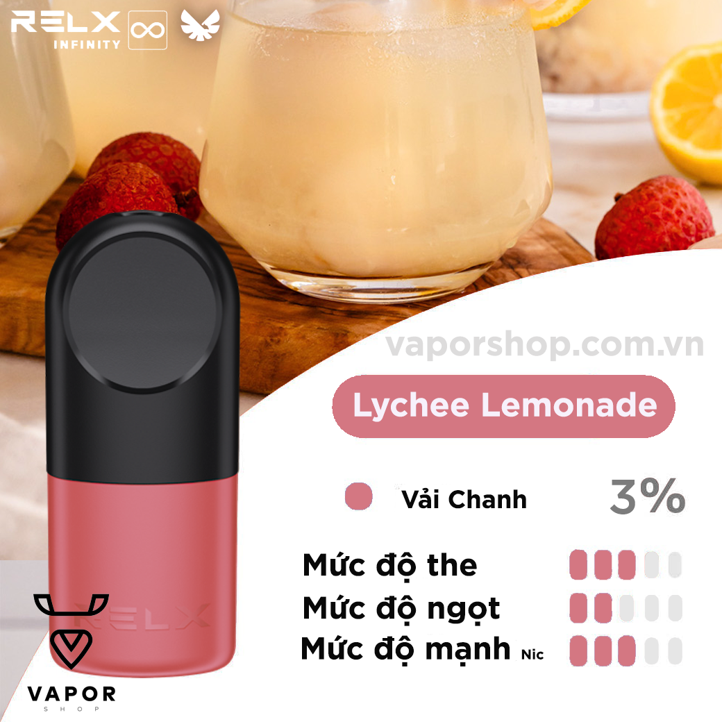 ( Vải Chanh ) Relx Pod Pro 2 Lychee Lemonade 