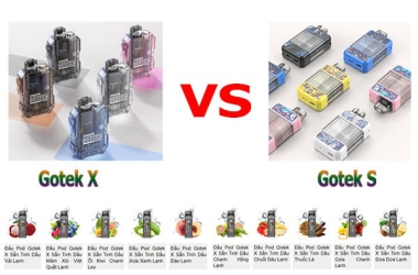 Gotek X vs Gotek S nên chọn loại nào? So sánh chi tiết về 2 pod