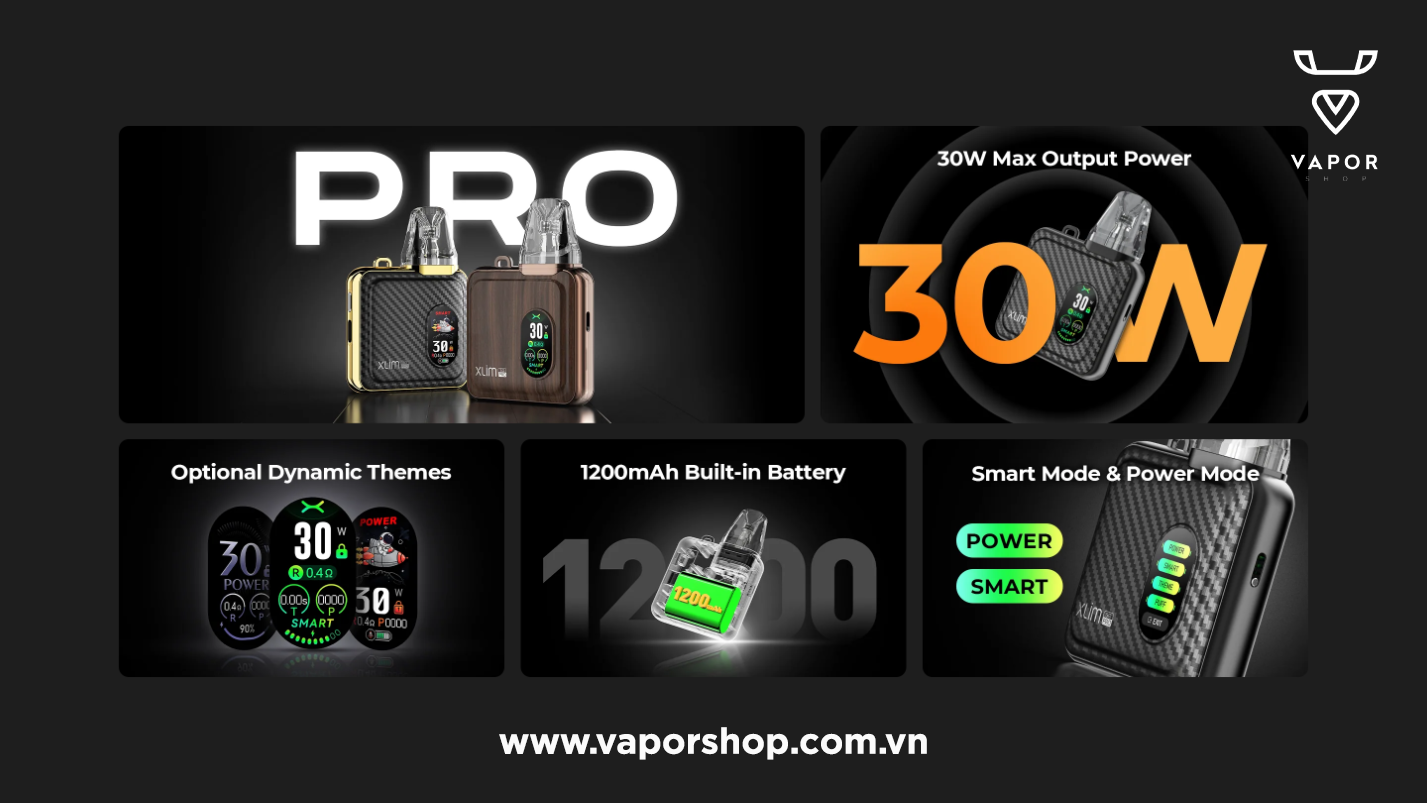 Oxva Xlim SQ Pro 30W giá rẻ tại vaporshop 