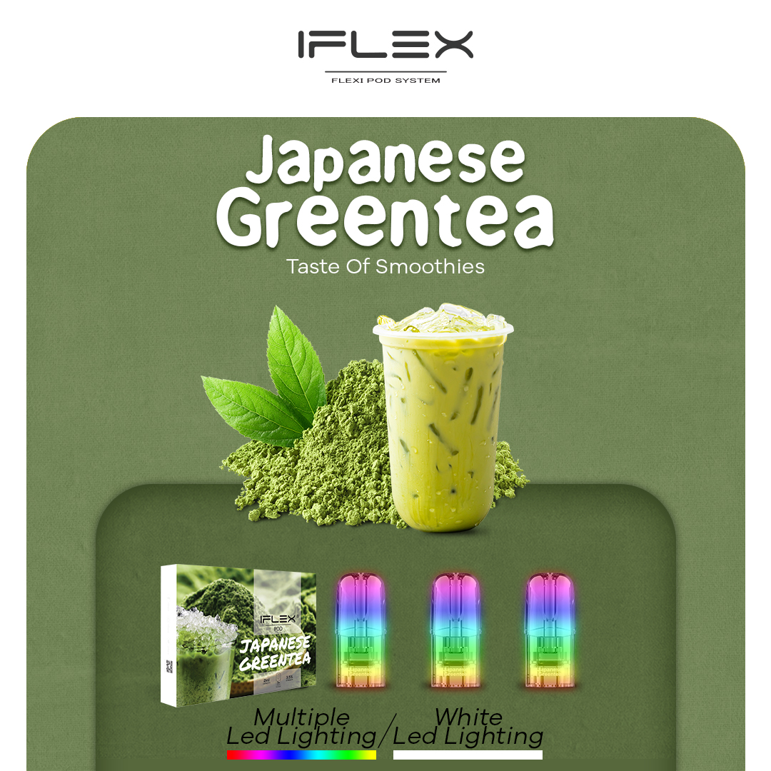 (Trà xanh matcha) IFLEX JAPANESE GREENTEA POD RELX ( Hộp 3 cái )