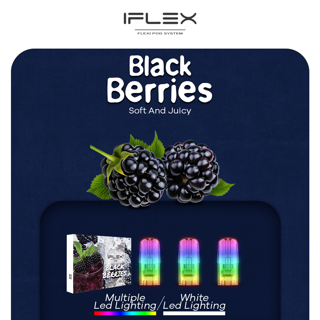 (Mâm xôi đen) IFLEX BLACK BERRIES POD RELX ( Hộp 3 cái )