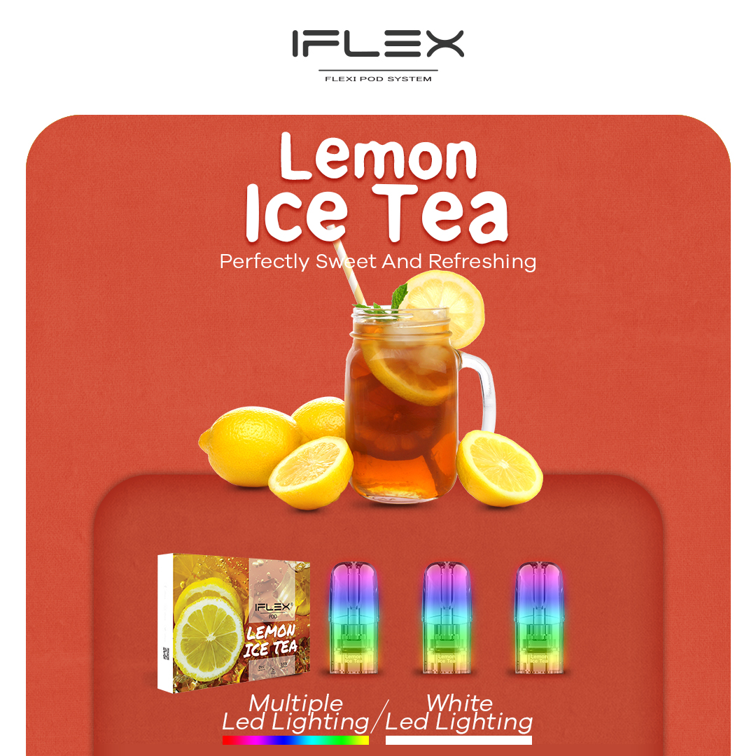 (Trà chanh lạnh) IFLEX LEMON ICE TEA POD RELX ( Hộp 3 cái )