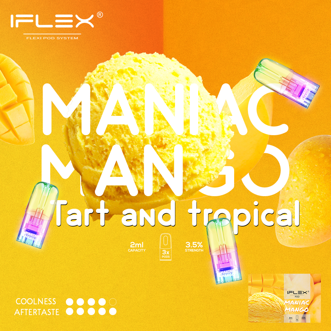 (Xoài lạnh) IFLEX MANIAC MANGO POD RELX ( Hộp 3 cái )