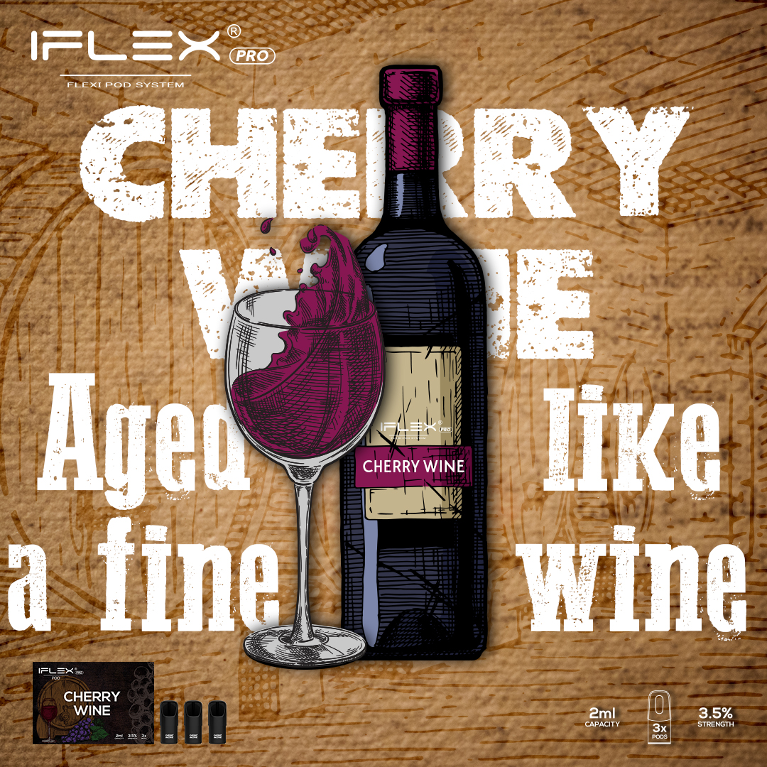 (Rượu vang cherry) IFLEX POD PRO CHERRY WINE (Hộp 3 cái)