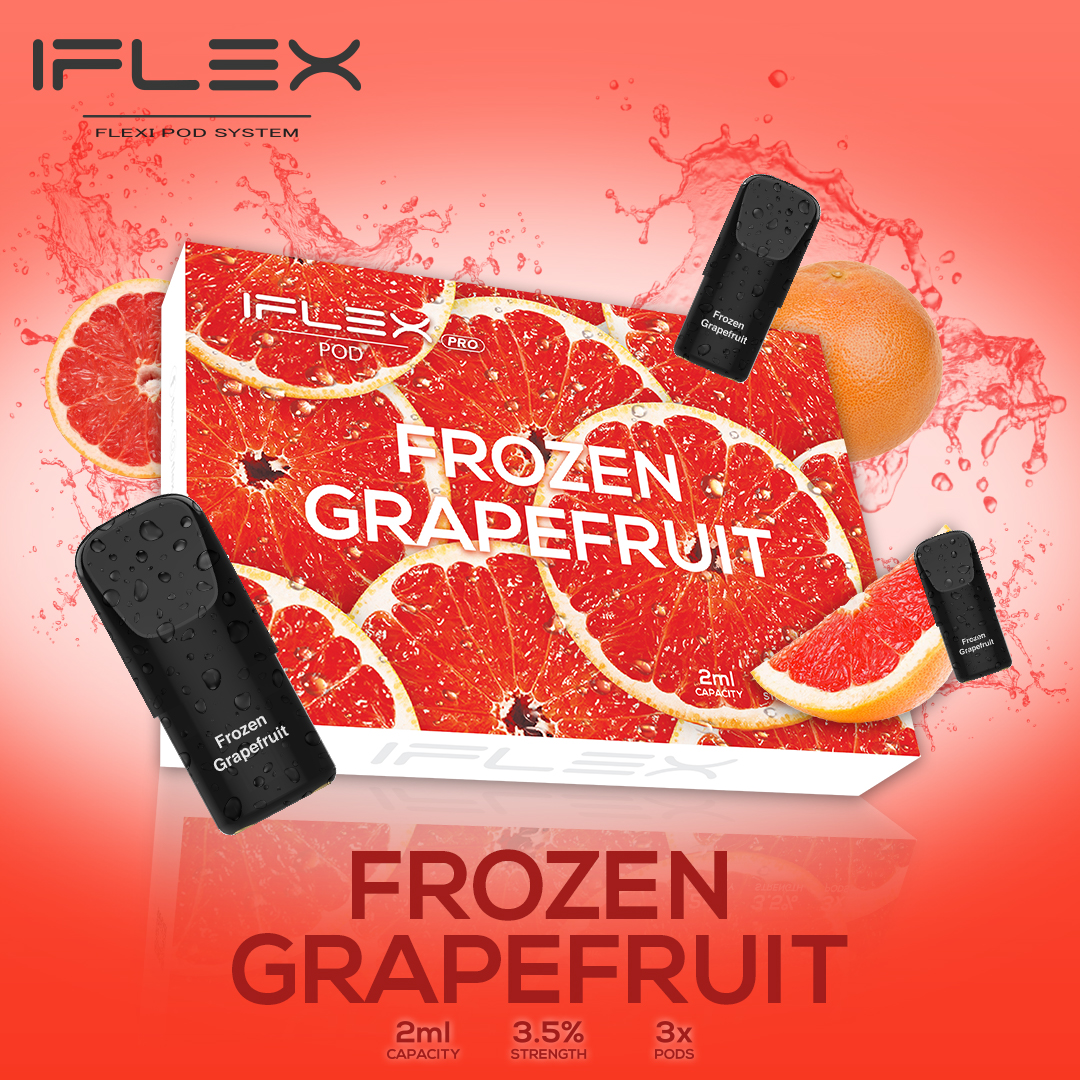(Bưởi đỏ lạnh) IFLEX POD PRO FROZEN GRAPEFRUIT (Hộp 3 cái)
