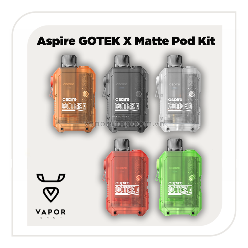 Aspire GOTEK X MATTE Pod Kit 650mAh