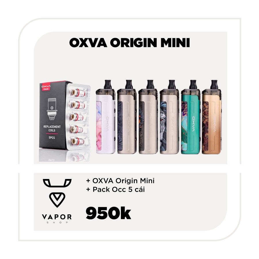 OXVA ORIGIN MINI + PACK 5 POD