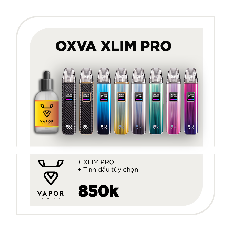 COMBO XLIM PRO - Máy fullbox + Tinh dầu tuỳ chọn