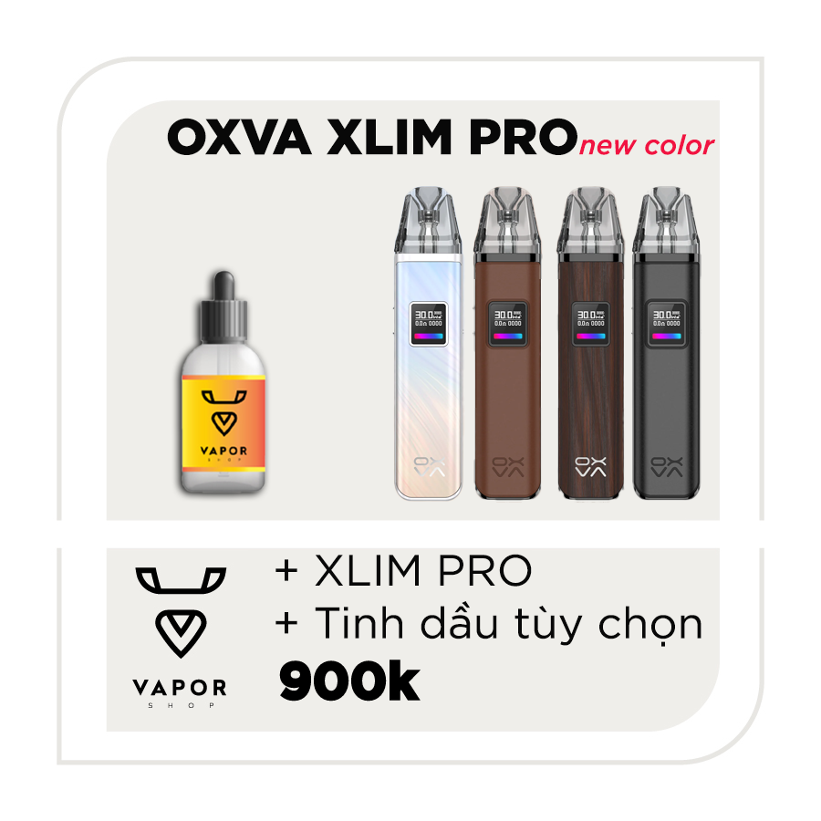 COMBO XLIM PRO New Color - Máy fullbox + Tinh dầu tuỳ chọn