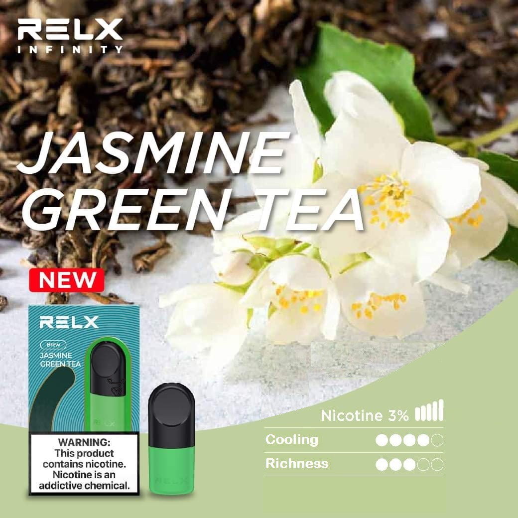 (Trà lài) RELX POD PRO JASMINE GREEN TEA  (pack 2 đầu)