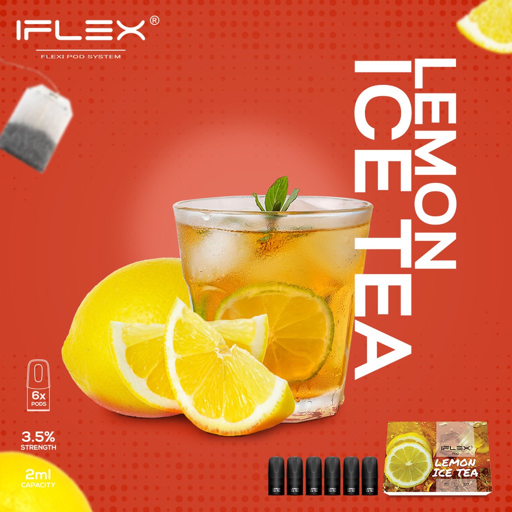 (Trà chanh) FLEX LEMON ICE TEA POD RELX (6PCS)