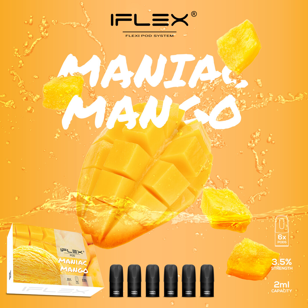  (Xoài lạnh chín) FLEX MANGO MANIAC POD RELX (6PCS)