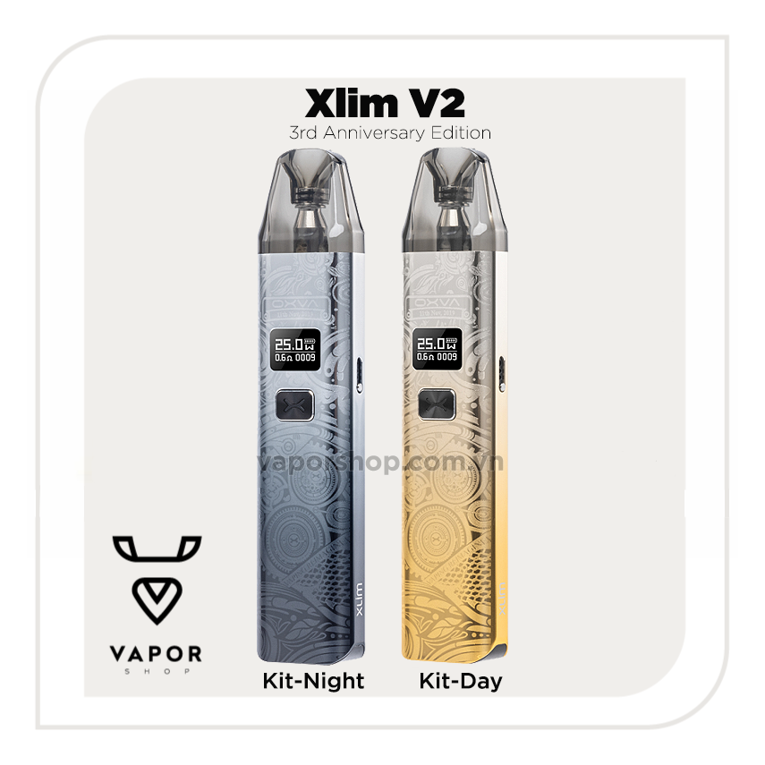 OXVA Xlim V2 Pod Kit 25W SHINY EDITION (Màu Bóng Mới )