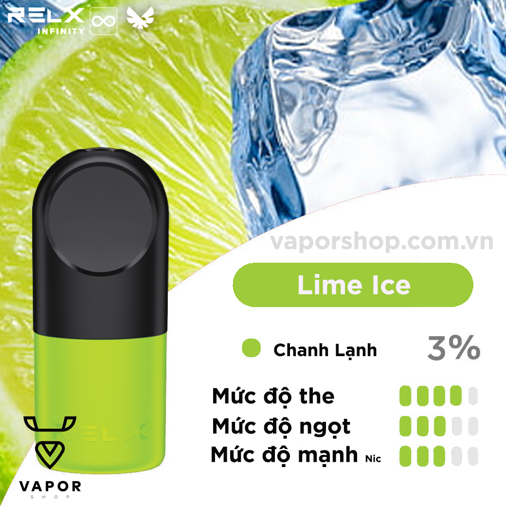 ( Chanh Lạnh ) Relx Pod Pro  2 Lime Ice