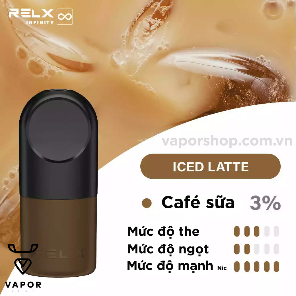 (Cà phê sữa) RELX POD PRO ICED LATTE 