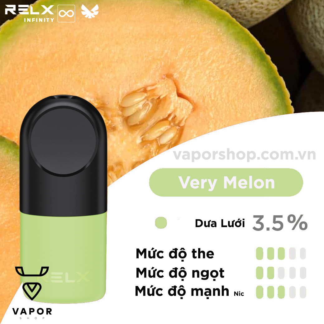 ( Dưa lưới 3.5 % ) Relx Pod Pro Very Melon