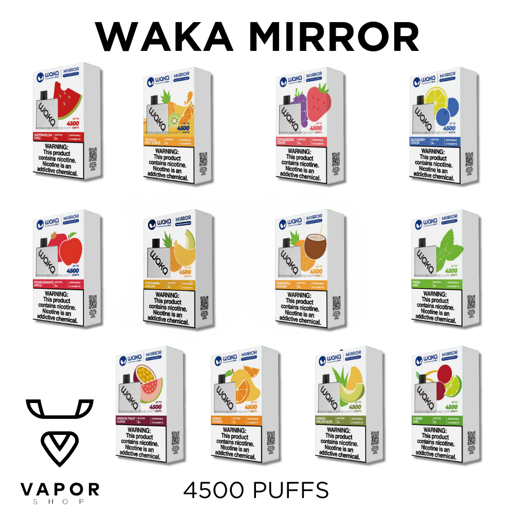 Disposable WAKA MIRROR 3% 4500 Puffs