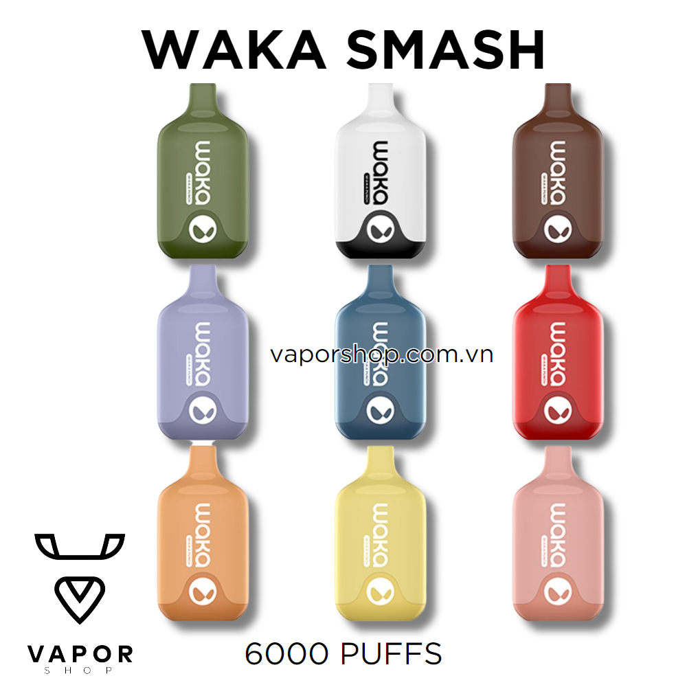 Disposable WAKA SMASH 3% 6000 Puffs
