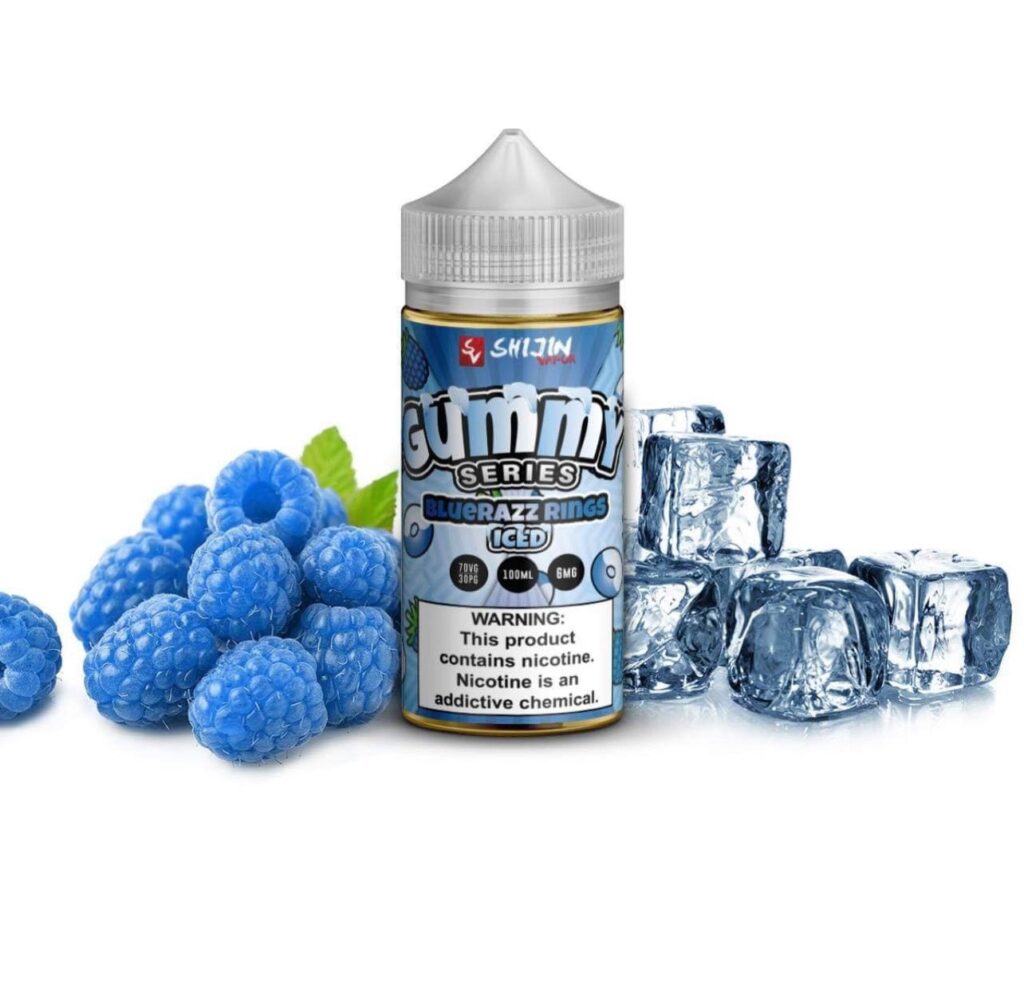 Kẹo Dẻo Mâm Xôi The Gummy BlueRazz Rings Iced 100ml