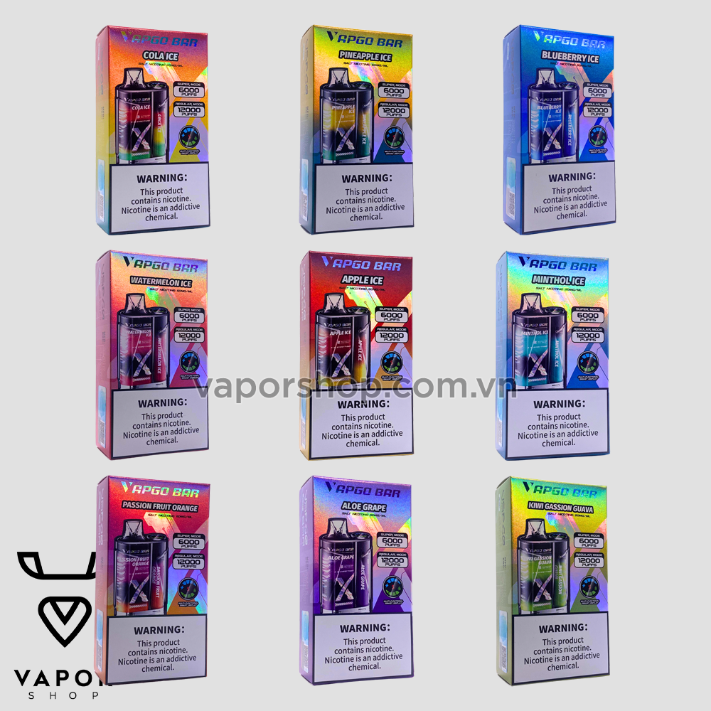 Disposable VAPGO BAR 5% 12000 Puffs