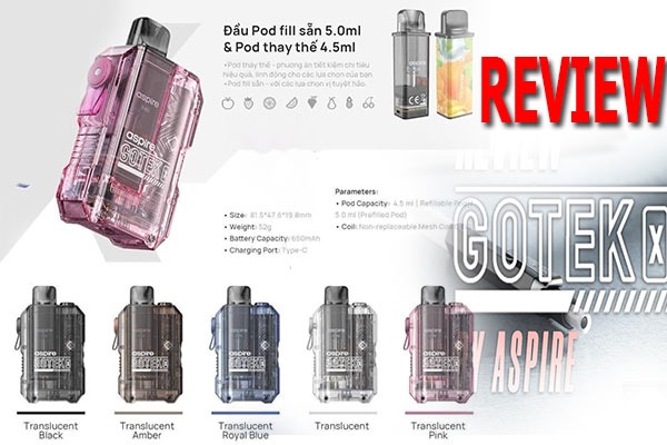 aspire gotek x review