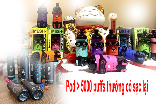 Cách sạc pin pod dùng 1 lần