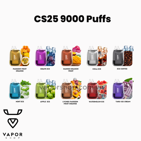 Disposable CS25 3% 9000 Puffs