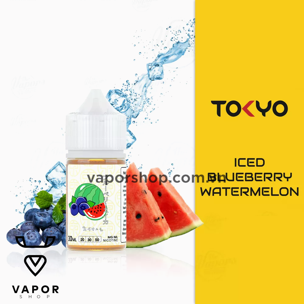 TOKYO SALTNIC ICED BLUEBERRY WATERMELON 30ML - Việt Quất Dưa Hấu Lạnh 350k freeship toàn quốc - 0799.999.939