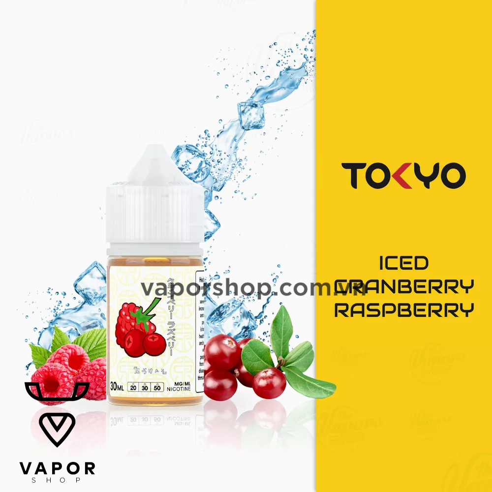 TOKYO SALTNIC ICED CRANBERRY RASPBERRY 30ML - Việt Quất Mâm Xôi Lạnh 350k freeship toàn quốc - 0799.999.939