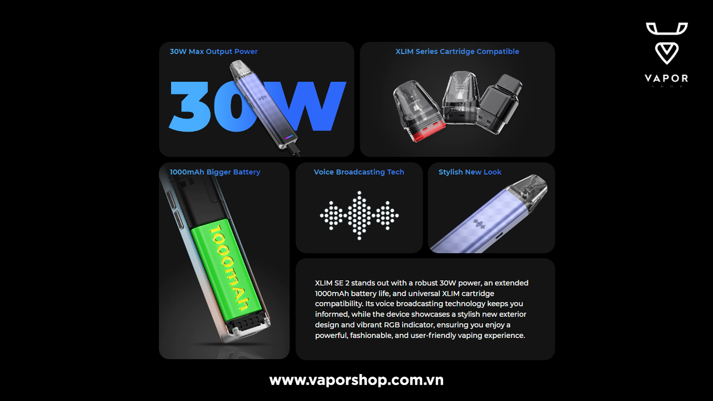 Oxva Xlim SE 2 giá rẻ tại vaporshop