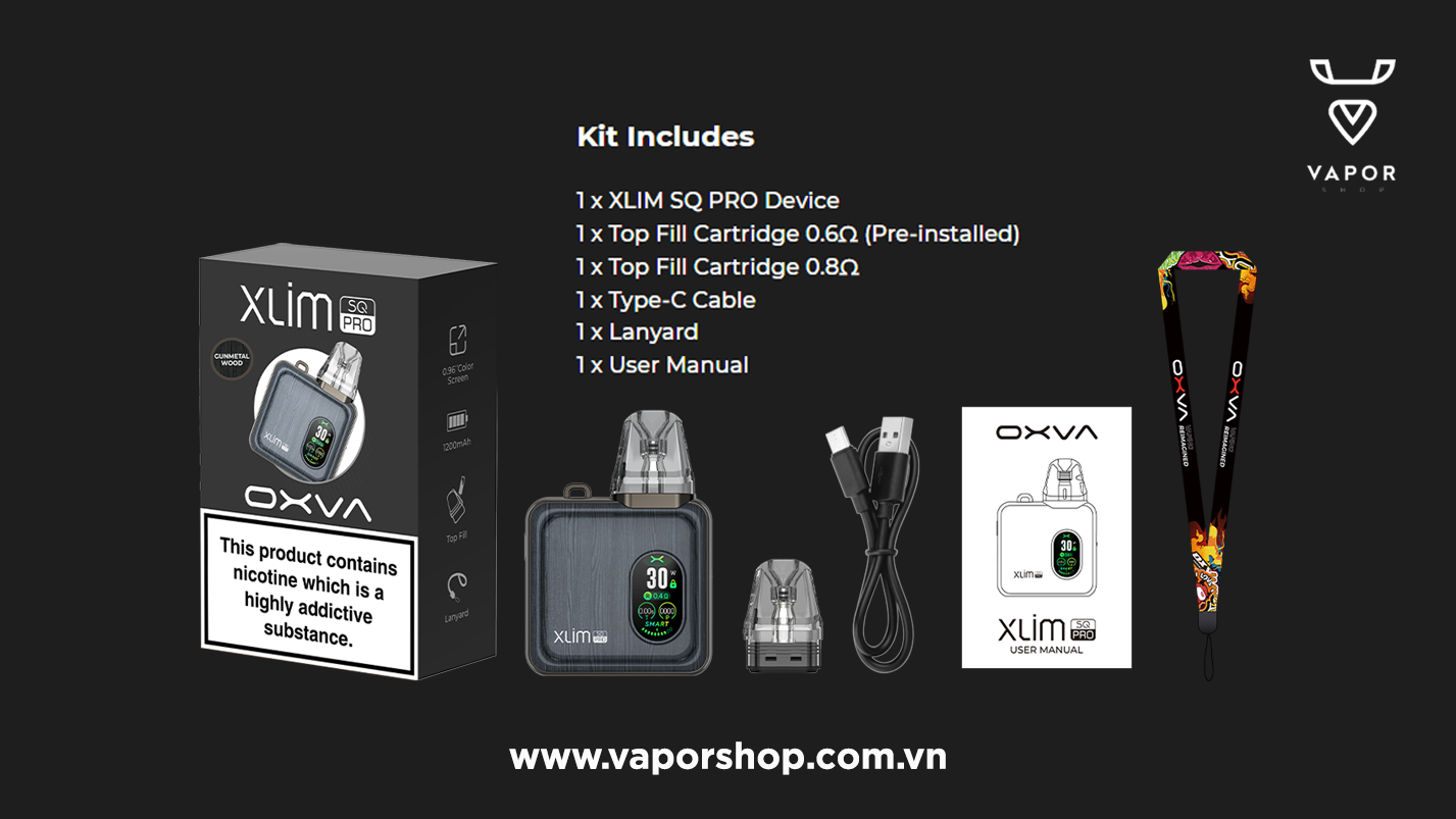 Oxva Xlim SQ Pro 30W giá rẻ tại vaporshop