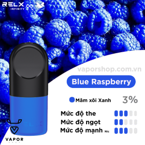 ( Mâm xôi xanh ) Relx Pod Pro  2 Blue Raspberry