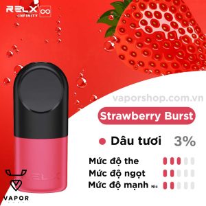 (Dâu lạnh) RELX POD PRO 2 STRAWBERRY BURST ( GARDEN’S HEART  )