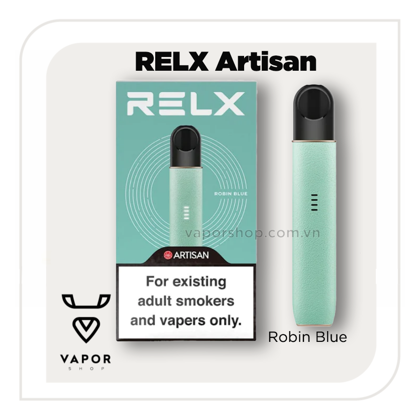 Relx Artisan - Robin Blue ( Da xanh ngọc mint ) chính hãng tại Vaporshop