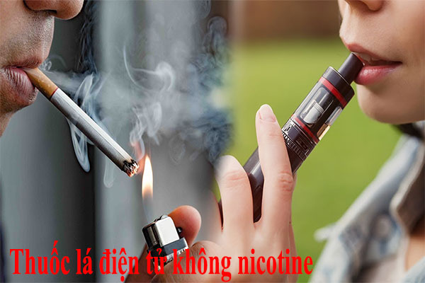 sử dụng thuốc lá điện tử không Nicotine