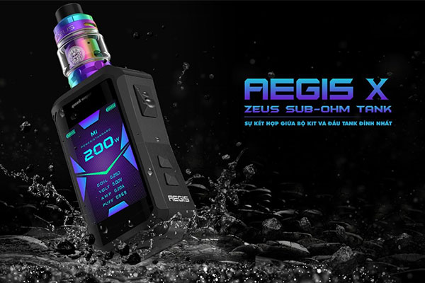 Geekvape Aegis X 200W Kit Zeus Sub Ohm Tank