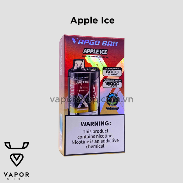 Disposable VAPGO BAR 5% 12000 Puffs