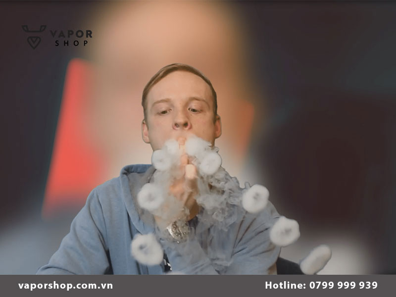 Cách nhả khói vape bằng mũi