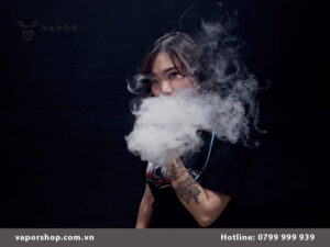 Nhả khói vape nghệ thuật